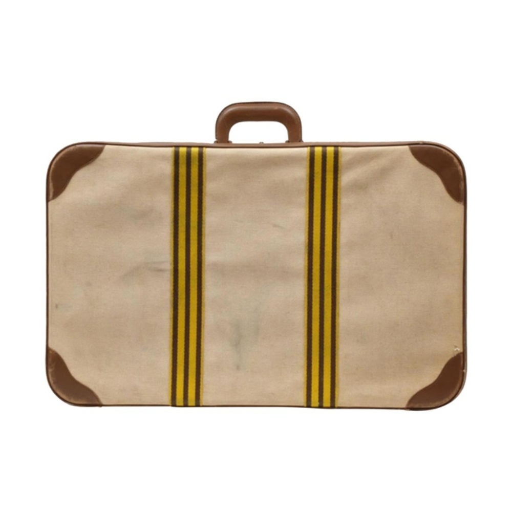 Hermès Extra Large Toile Two-Tone Suitcase Steamer